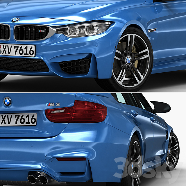 BMW M3 3DSMax File - thumbnail 3