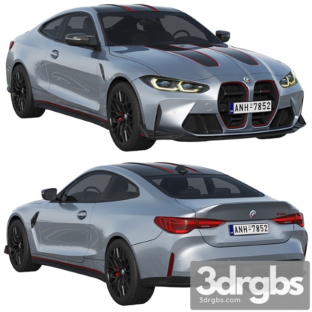 BMW M4 CSL 2022 3dsmax Download - thumbnail 1