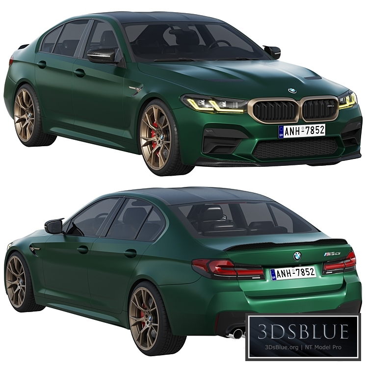 BMW M5 CS 2022 3DS Max - thumbnail 3