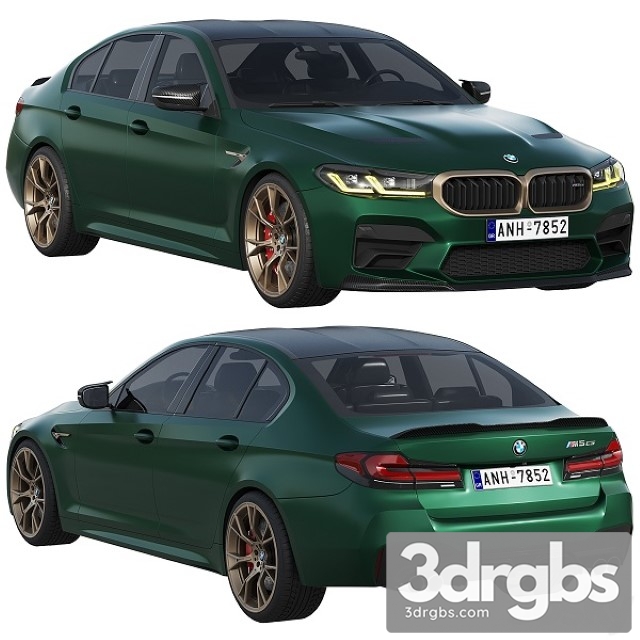 BMW M5 CS 2022 3dsmax Download - thumbnail 1