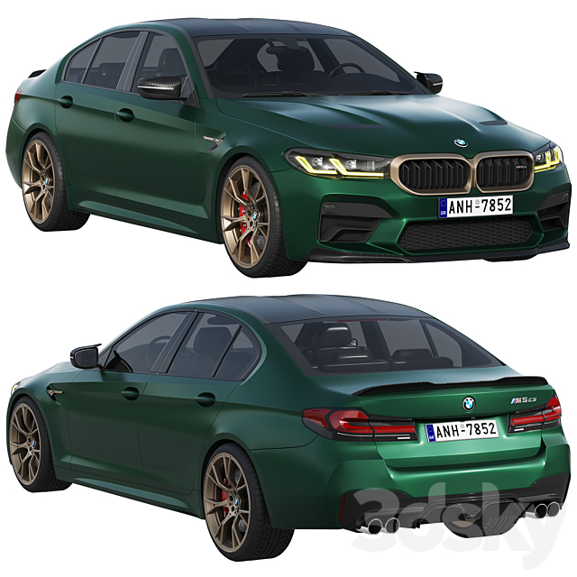 BMW M5 CS 2022 3DSMax File - thumbnail 1