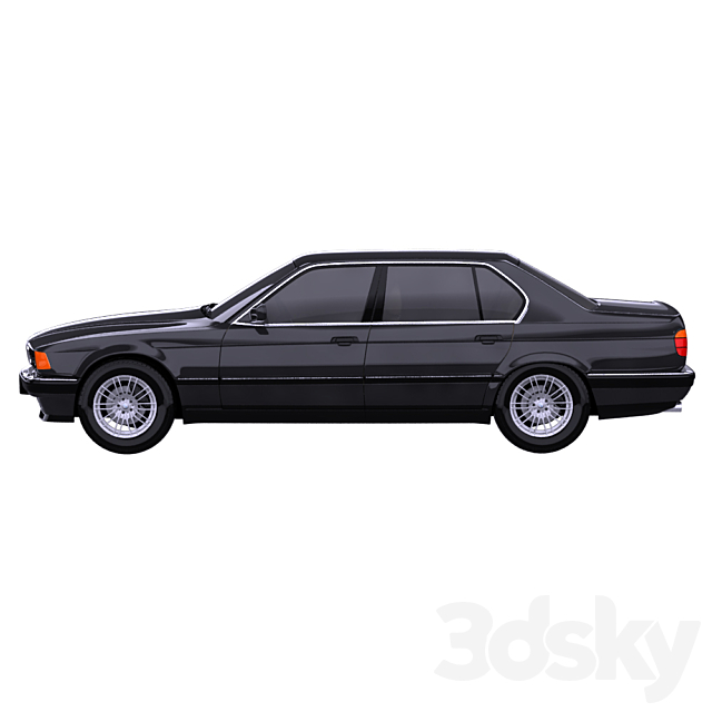 BMW M7 E32 3ds Max - thumbnail 3