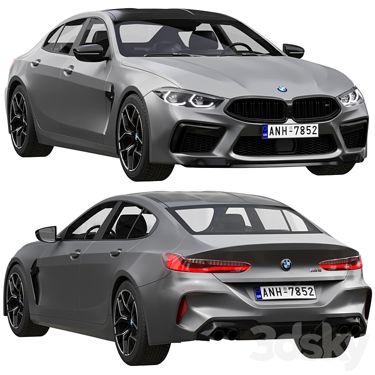 Bmw m8 gran coupe 3DS Max - thumbnail 1