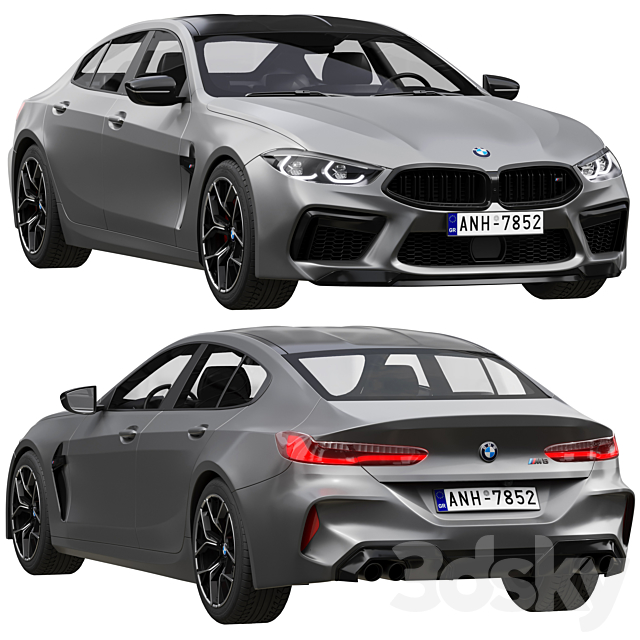 Bmw m8 gran coupe 3DSMax File - thumbnail 1