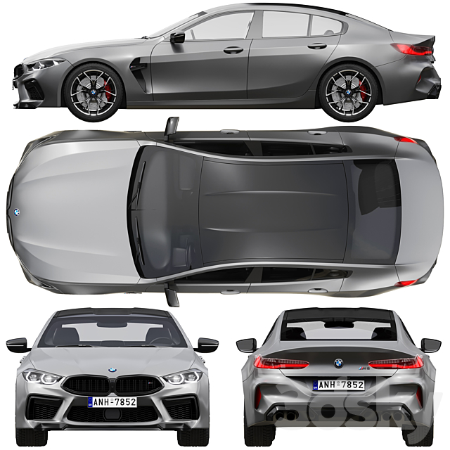 Bmw m8 gran coupe 3DSMax File - thumbnail 3