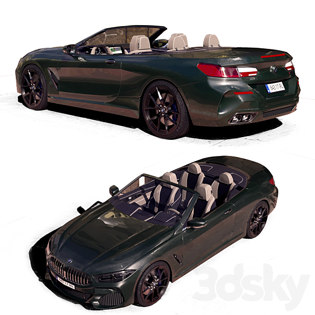 Bmw m850i convertible 3DSMax File - thumbnail 4