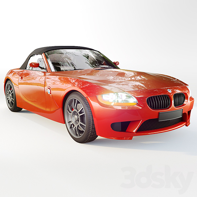 BMW Roadster Z4 3ds Max - thumbnail 1