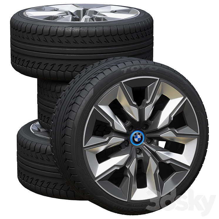 BMW wheels 3DS Max Model - thumbnail 3