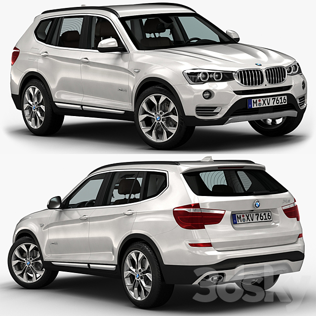 BMW X3 3DSMax File - thumbnail 1