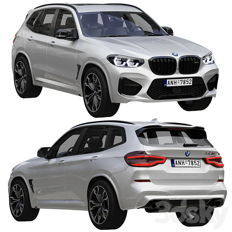 BMW X3 M 3DS Max - thumbnail 1