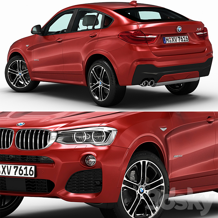 BMW X4 3DS Max - thumbnail 2