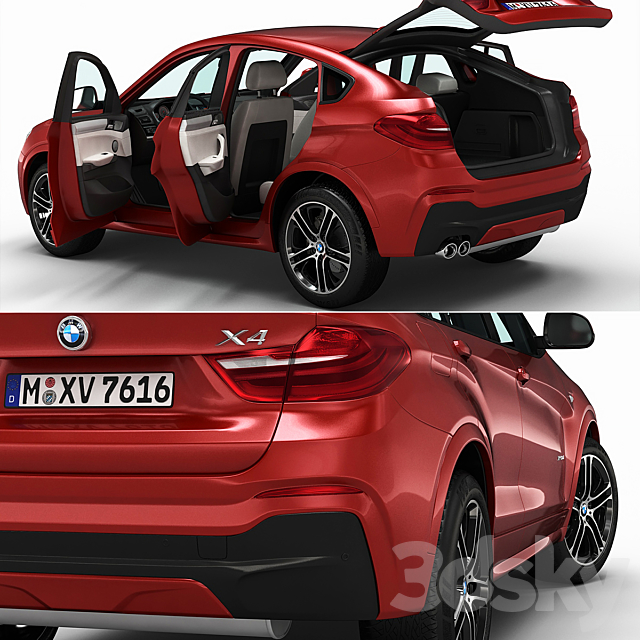 BMW X4 3DSMax File - thumbnail 3