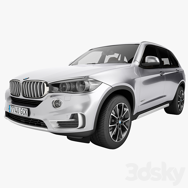 BMW X5 2015 xDrive30d 3DS Max - thumbnail 1