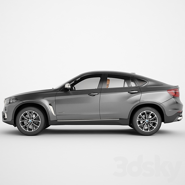 BMW X6 xDrive50i 3DS Max Model - thumbnail 3