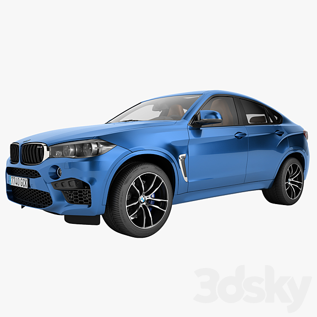 BMW X6M 2015 3ds Max - thumbnail 1