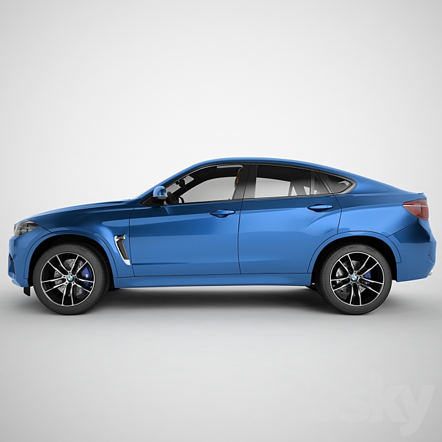 BMW X6M 2015 3ds Max - thumbnail 3