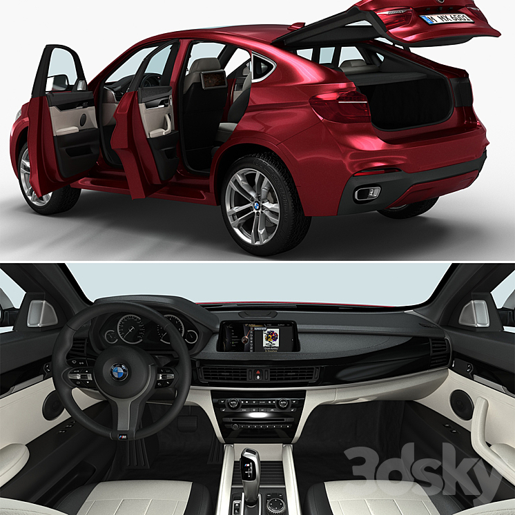 BMW X6M 3DS Max - thumbnail 2