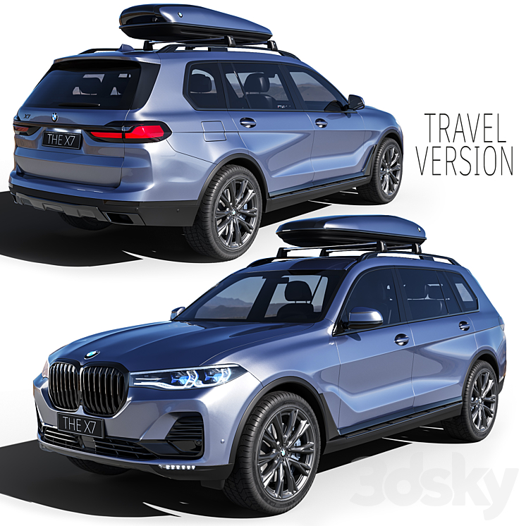 BMW X7 Travel 3DS Max Model - thumbnail 3