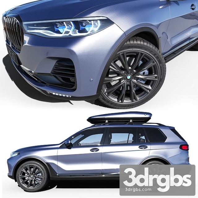 BMW X7 Travel 3dsmax Download - thumbnail 1