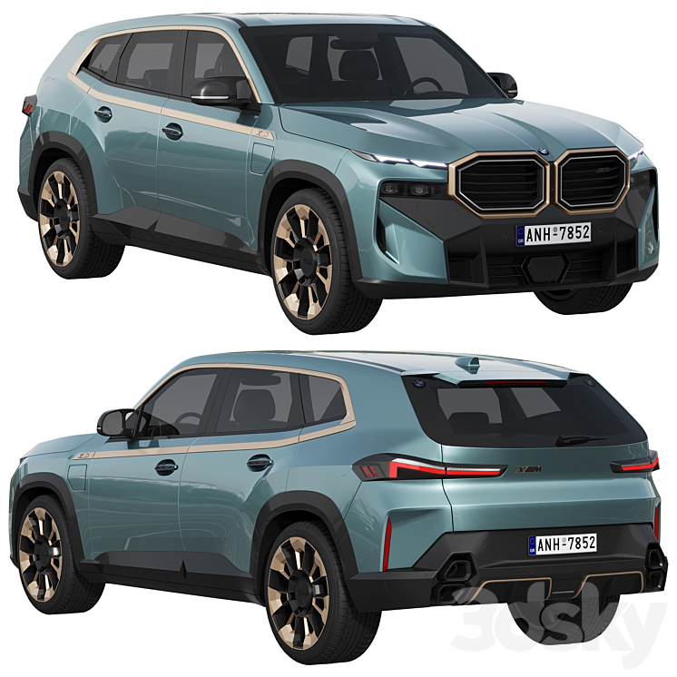 BMW XM 3DS Max Model - thumbnail 1