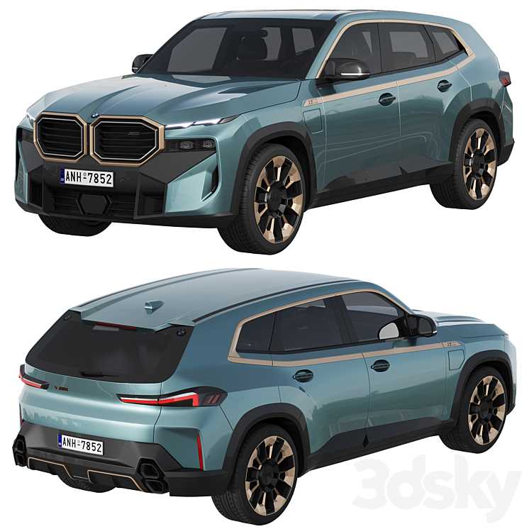 BMW XM 3DS Max Model - thumbnail 2