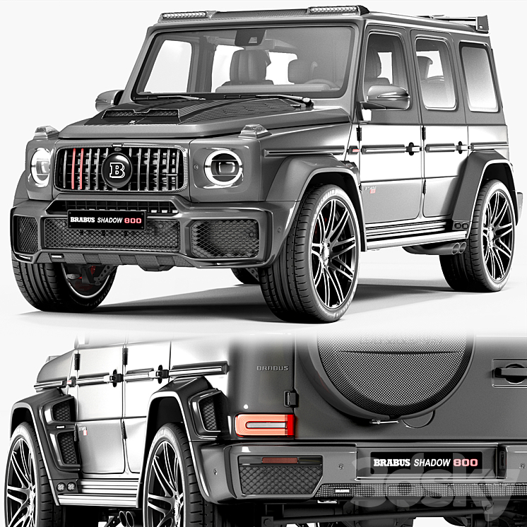 Brabus G 800 3DS Max Model - thumbnail 1