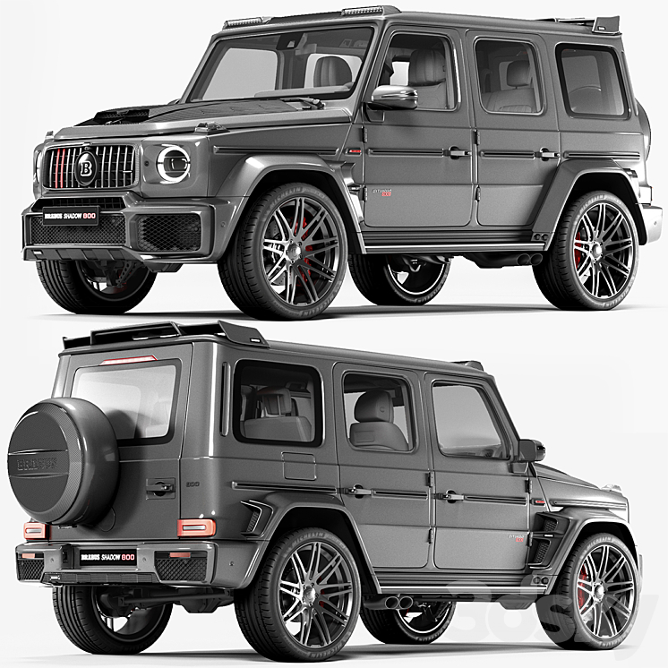 Brabus G 800 3DS Max Model - thumbnail 2