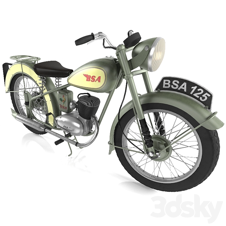 BSA Bantam D1 3DS Max - thumbnail 1