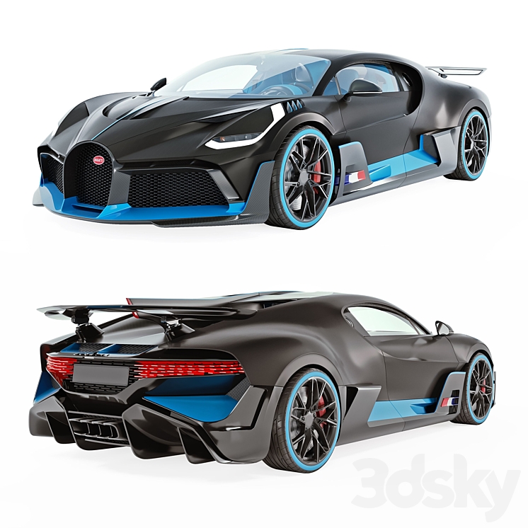 Bugatti Divo 3DS Max - thumbnail 1