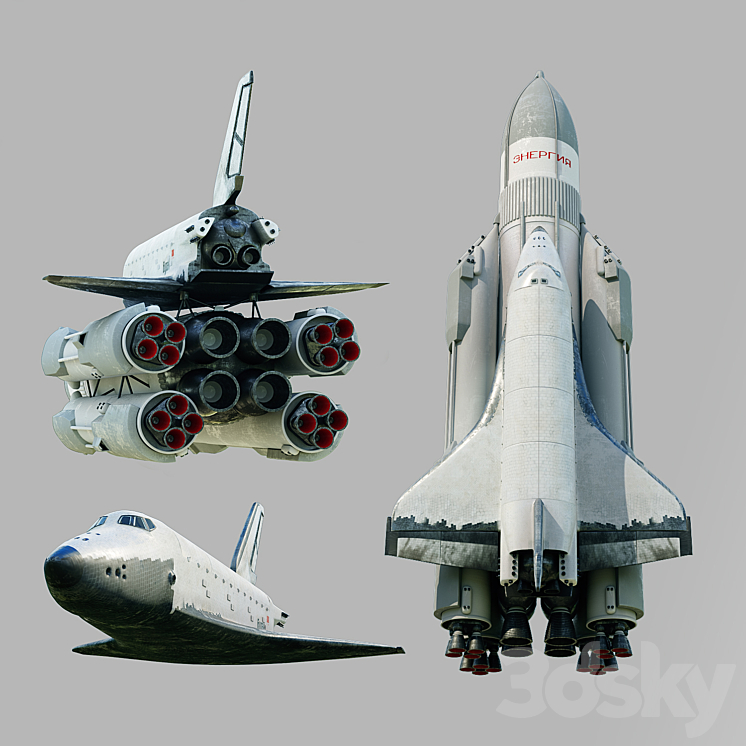 Buran and Energy 3DS Max - thumbnail 1