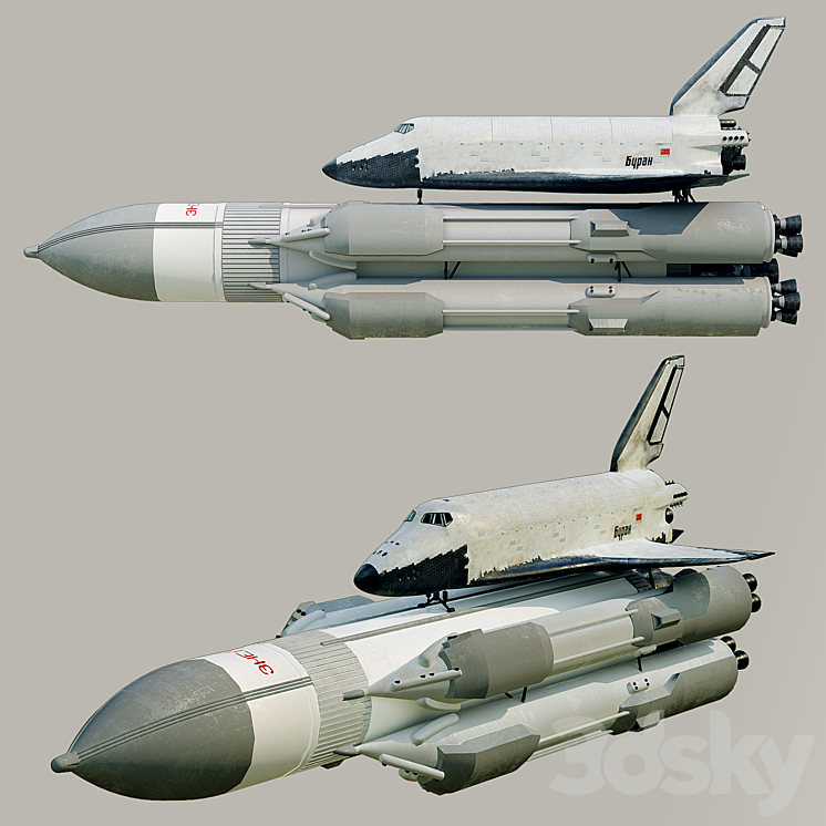 Buran and Energy 3DS Max - thumbnail 2