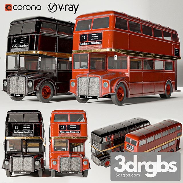 Bus Routemaster 1 3dsmax Download - thumbnail 1