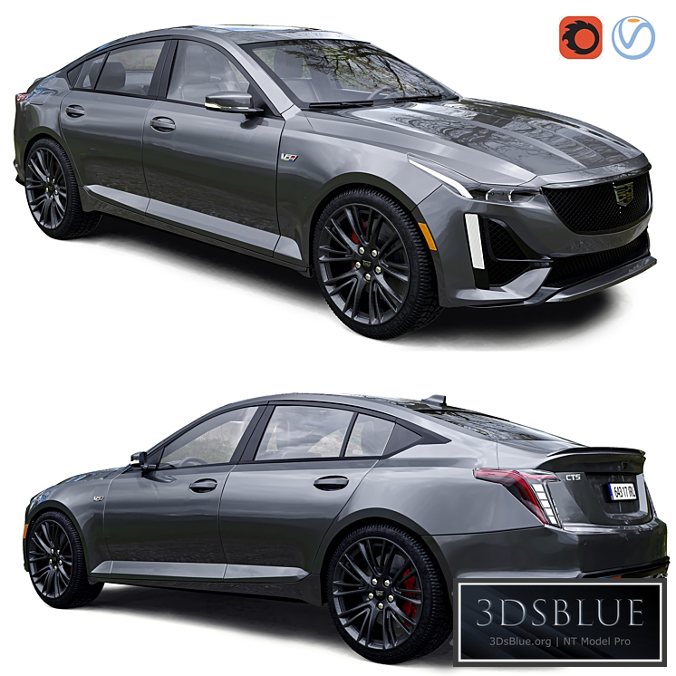 Cadillac CT5 3DS Max - thumbnail 3