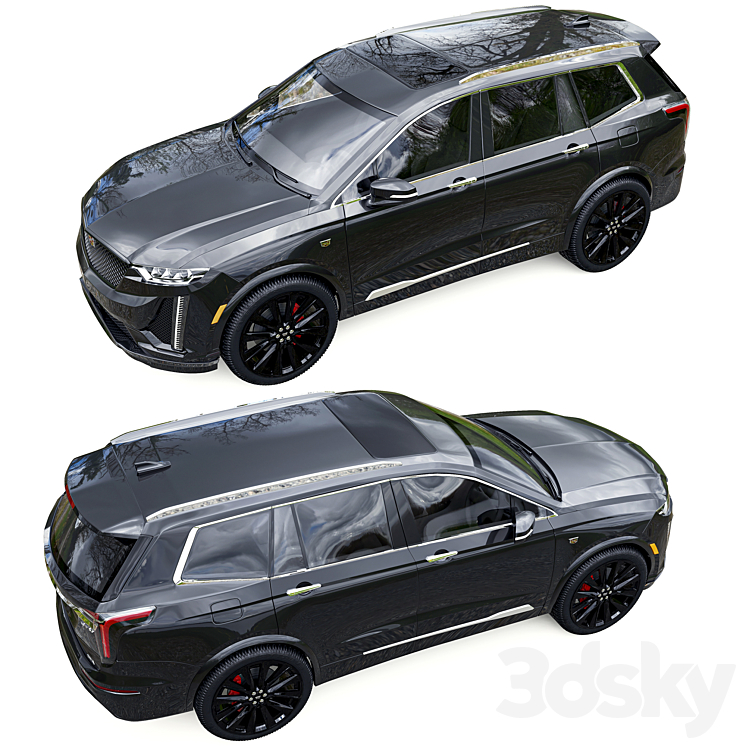 Cadillac XT6 3DS Max - thumbnail 2