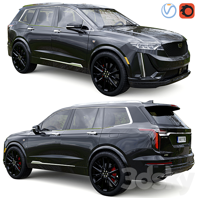 Cadillac XT6 3DSMax File - thumbnail 1