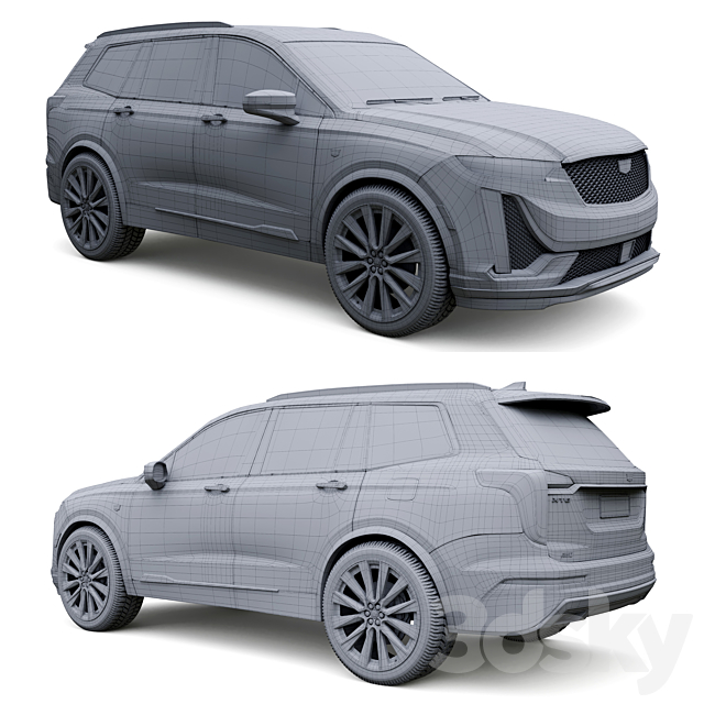 Cadillac XT6 3DSMax File - thumbnail 7