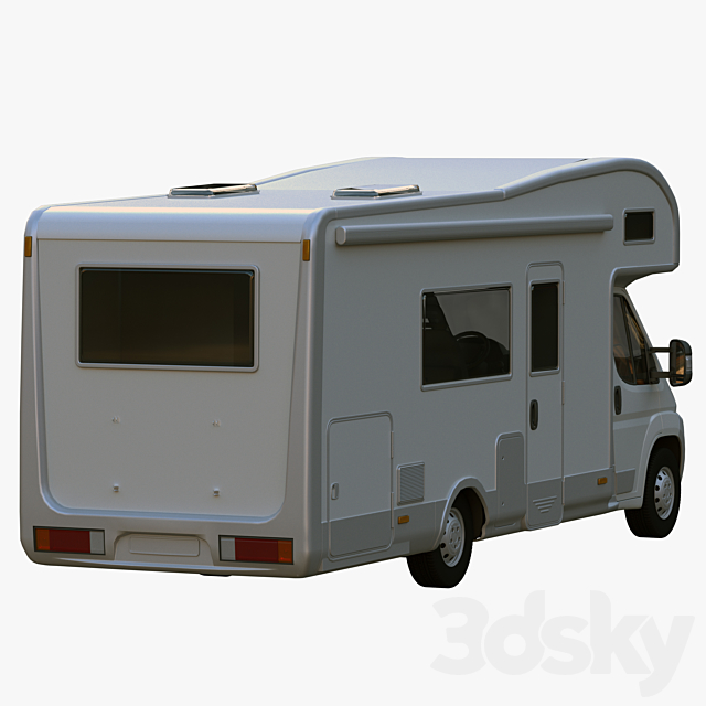 Camper motorhome 3DS Max Model - thumbnail 2