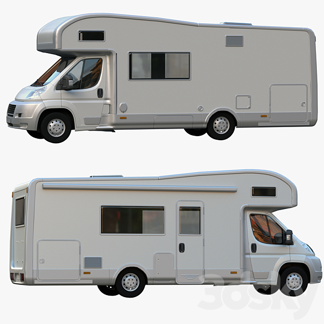 Camper motorhome 3DS Max Model - thumbnail 3