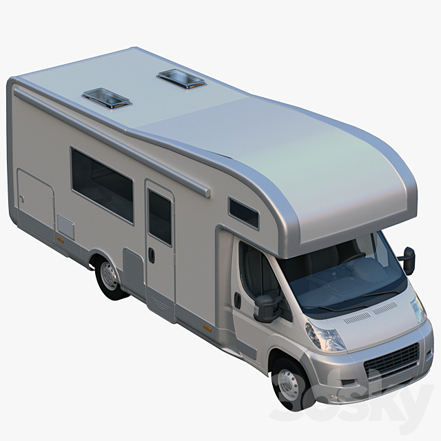 Camper motorhome 3DS Max Model - thumbnail 4