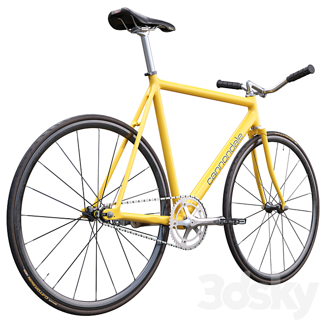 Cannondale Track Bicycle 3DS Max Model - thumbnail 4