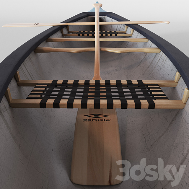 Canoe 3DS Max Model - thumbnail 2