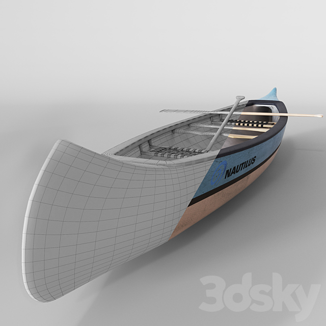 Canoe 3DS Max Model - thumbnail 3