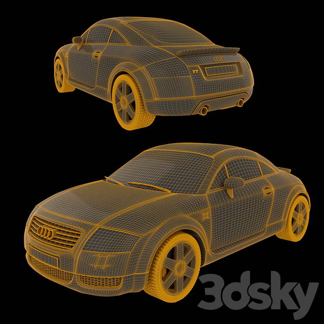 Car Audi TT 3DS Max Model - thumbnail 3