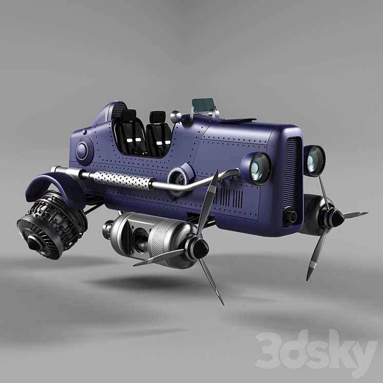 CAR Dragonfly 3DS Max - thumbnail 1