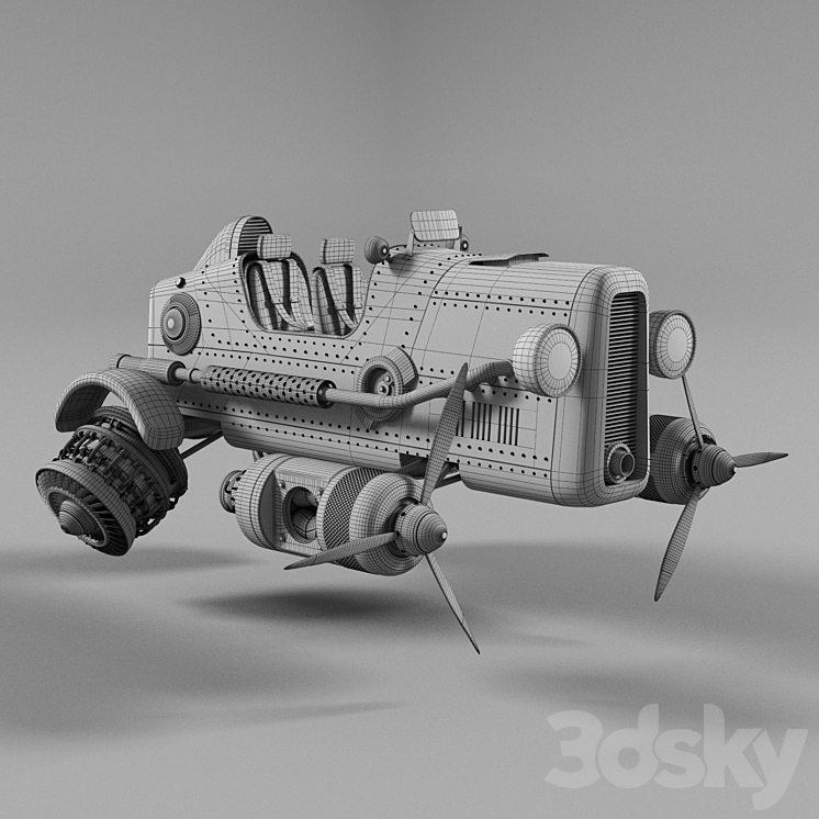 CAR Dragonfly 3DS Max - thumbnail 2