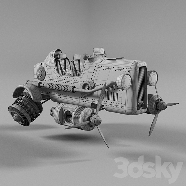 CAR Dragonfly 3DSMax File - thumbnail 2