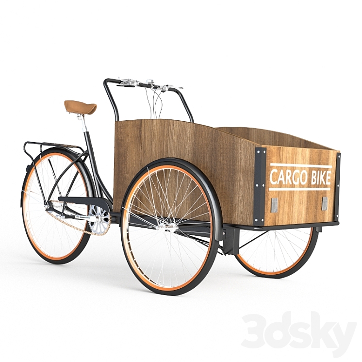 Cargo bike 3DS Max Model - thumbnail 1