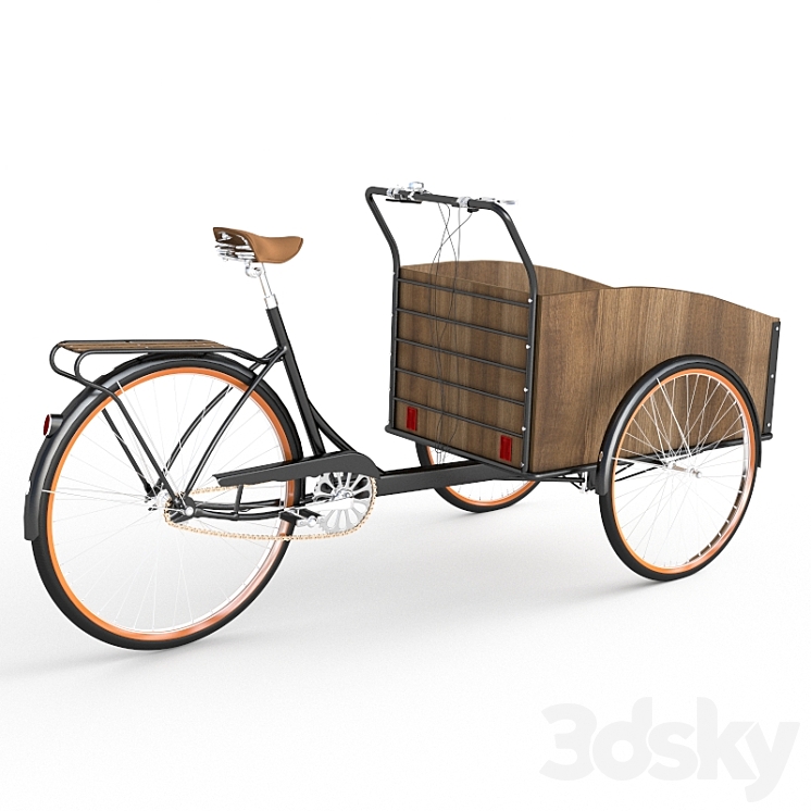 Cargo bike 3DS Max Model - thumbnail 2