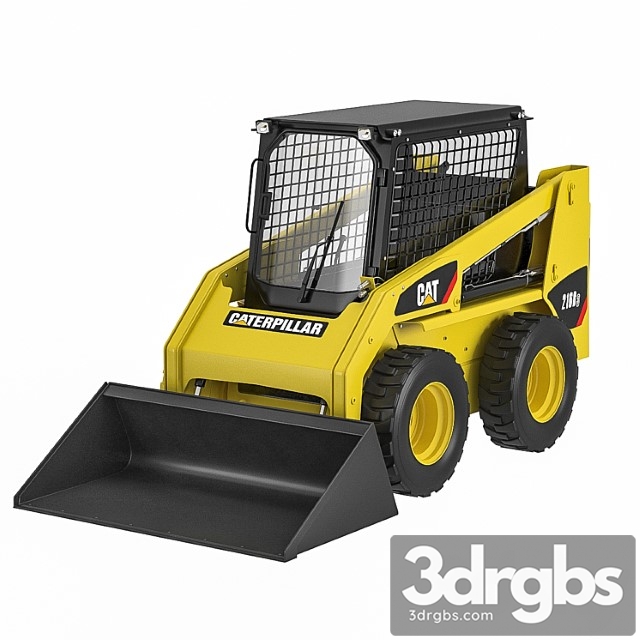 Cat 216b counterbalance forklift truck 3dsmax Download - thumbnail 1