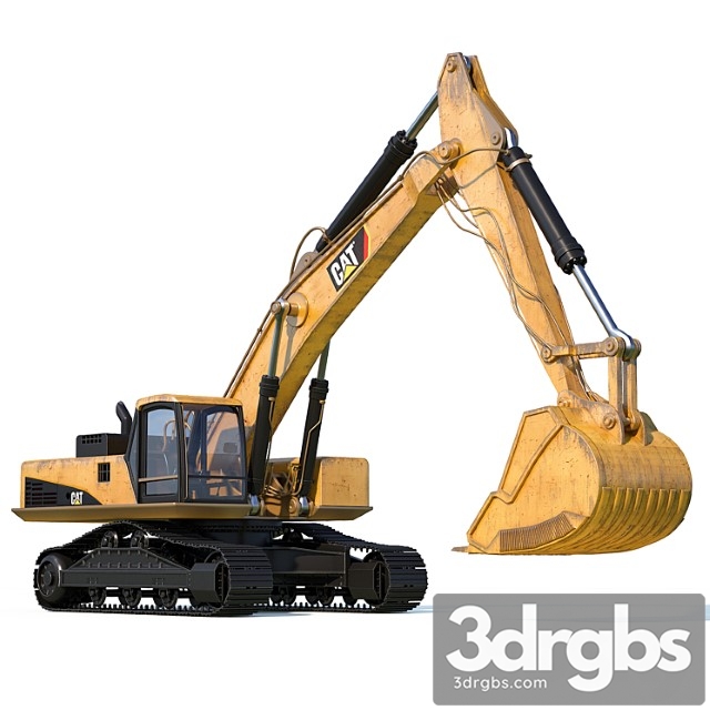 CAT Excavator 3dsmax Download - thumbnail 1